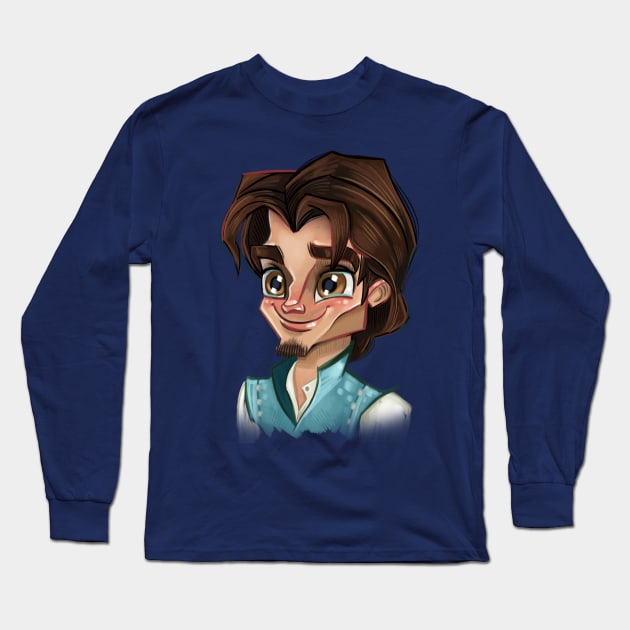 Flynn Rider Long Sleeve T-Shirt by abzhakim